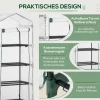  Greenhouse Planken Inclusief Weerbestendige Roldeur 70cm X 50cm X 160cm Wit + Zwart 5