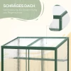  Greenhouse, Schuifdak, Schuifdeur, Planken, Groen Aluminium Frame, 100 X 60 X 98 Cm 7