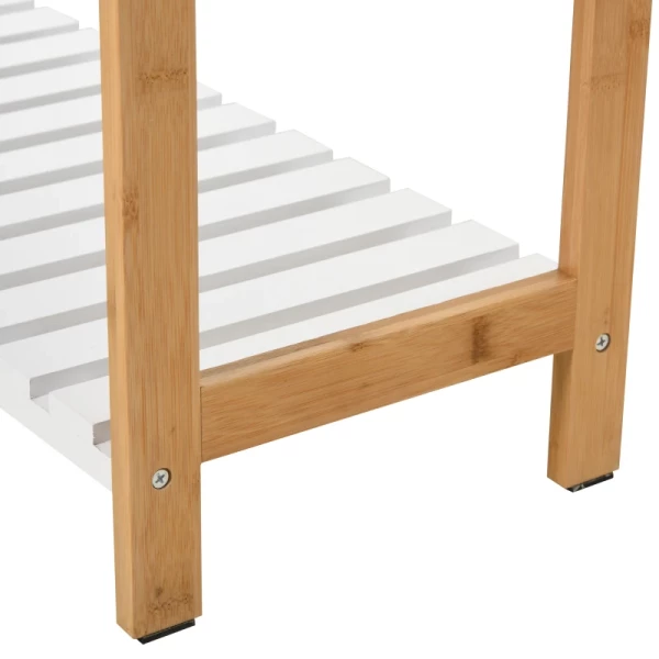  Grenen Schoenenrek, Schoenenrek, Badkamerplank, Schoenenkast Met 3 Planken, Plank Voor Schoenen, Schoenenrek, Wit, 70 X 26 X 57,5 ​​cm 8