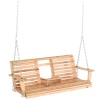  Hangbank Met Klaptafel En Bekerhouders Naturel Hout 150 X 75 X 53cm 11