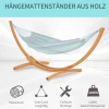  Hangmatrek Voor Hangmat Hangmatstandaard Met Trekkoord Garden Beach Pine 325 X 120 X 118 Cm Tot 120 Kg 4