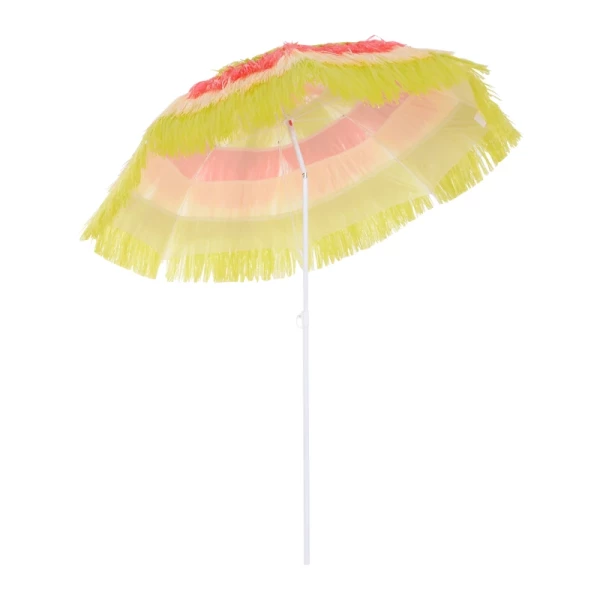  Hawaiian Parasol, Parasol, Tuinparaplu, In Hoogte Verstelbaar, Kantelbaar, Kleurrijk, Ø160 X 190cm 11