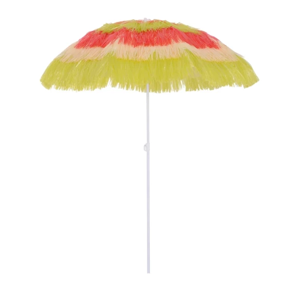 Hawaiian Parasol, Parasol, Tuinparaplu, In Hoogte Verstelbaar, Kantelbaar, Kleurrijk, Ø160 X 190cm 1