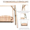  Hollywood Schommel 2-zits Tuinschommel Schommelbank Hangbank Massief Hout Naturel 187 X 137 X 167 Cm 5