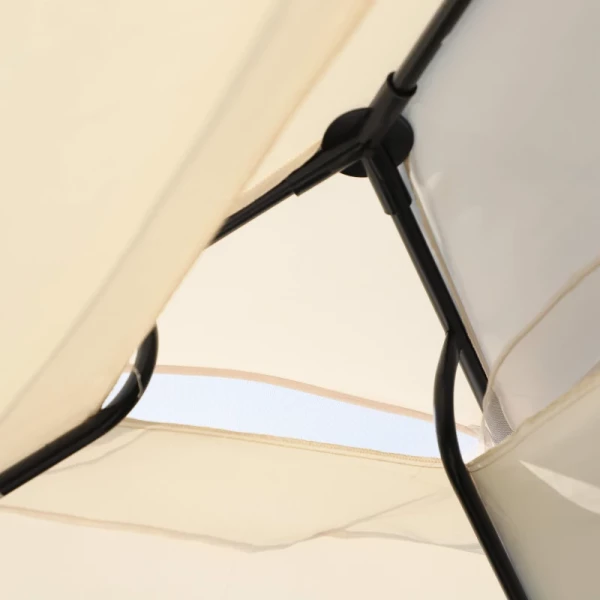  Hollywood Schommel Tuinschommel Met Zijwanden 3-zits Beige 256 X 172 X 248 Cm 8