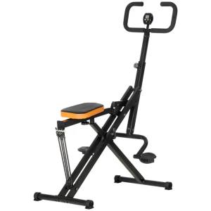  Hometrainer Voor Squats, Opvouwbaar, In Hoogte Verstelbaar, Staal, Zwart+geel, 90 X 63 X 124-136cm 1