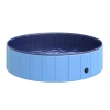  Hondenbad Opvouwbaar Bad Hondenzwembad Peuterbad Zwembad Waterbad Voor Honden En Katten Zwembad Kunststof + Hout Blauw Ø120 X H30 Cm 1