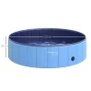  Hondenbad Opvouwbaar Bad Hondenzwembad Peuterbad Zwembad Waterbad Voor Honden En Katten Zwembad Kunststof + Hout Blauw Ø120 X H30 Cm 3