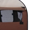  Hondenbox Opvouwbare Hondentransportbox Transportbox Voor Huisdier 2 Kleuren 5 Maten (XXL (61x46x51 Cm), Koffie) 9