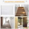  Hondendeurrek Trapbeveiliging Veiligheidsscheidingswand Scheidingsdeurbeveiliging Uitschuifbare Trapbeveiliging Rolgordijn Oprolbaar PVC Wit 115 X 82,5 Cm 4