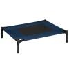  Hondenmand Hondenligstoel Outdoor Kattenmand Huisdierbed Slaapplaats Staal 600D Oxford-stof Blauw 76,2 X 61 X 18 Cm 1