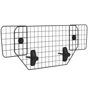  Hondenrek Car Universal Trunk Guard Dog Guard Divider Verstelbaar Metaal Zwart (90-120) X 40,5 Cm 1