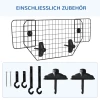  Hondenrek Car Universal Trunk Guard Dog Guard Divider Verstelbaar Metaal Zwart (90-120) X 40,5 Cm 6