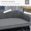  Hondensofa Met Rugleuning Dierensofa Met Houten Poten Hondenmand Zachte Hoes, Kattensofa Donkergrijs 98,5x60,5x35,5 Cm 5