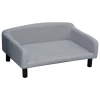  Hondensofa Met Zachte Hoes Hondensofa Met Houten Poten Hondenbed 82 X 54 X 36 Cm 1