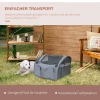  Hondentas Auto Hondenbench Transportbox Draagtas Autostoel Kat 41 X 34 X 30 Cm Oxford Stof Grijs 4