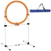  Hondentrainingsset Springring Voor Huisdier Behendigheidstraining Draagbaar PE Wit + Oranje 74,5 X 66 X 91 Cm 1