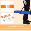  Hondentrainingsset Springring Voor Huisdier Behendigheidstraining Draagbaar PE Wit + Oranje 74,5 X 66 X 91 Cm 5