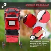  Hondentrolley Hondenbuggy Buggy Honden Katten Veelkleurig (rood) 6