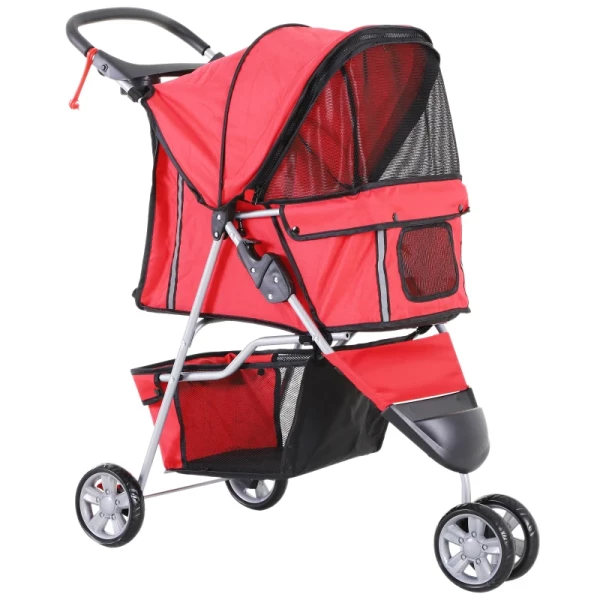 Hondentrolley Hondenbuggy Buggy Honden Katten Veelkleurig (rood) 1