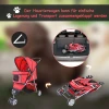  Hondentrolley Hondenbuggy Buggy Honden Katten Veelkleurig (rood) 9