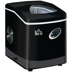  Ijsblokjesmachine 15kg/24u, 1.9L Ijsblokjesmaker, 3.2L Watertank, 161 Watt, Zwart + Zilver 1