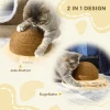  Interactive Cat Toy Scratcher Pad Ovale Ballenbaan Grenenhout 39,5 X 32,5 X 14,5 Cm 4