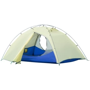  Kampeertent 2-persoonstent Koepeltent PU3000mm Eenvoudig Op Te Zetten Voor Trekking Festival Lichtgewicht Aluminium Nylon Crème Wit 230 X 140 X 110 Cm 1