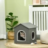  Kattengrot Met Kussen Kattenbed Reisbed Voor Huisdieren Wasbaar Kussen Khaki/Groen 2