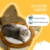  Kattenhangmat Inclusief Wasbaar Kussen Kattenbed Huisdierbed 50cm X 50cm X 27cm Naturel + Bruin 4