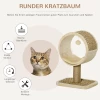  Kattenkrabpaal Kleine Krabpaal Voor Een Enkele Kat Kattenspeelkoffer Kattenspeelgoed Klimboom Jute Kaki+lichtbruin 40 X 30 X 56 Cm 4
