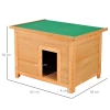  Kennel Hondenhok Hondengrot Hut Voor Honden Katten Dak Dennenhout 82 X 58 X 58 Cm 3