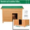  Kennel Hondenhok Hondengrot Hut Voor Honden Katten Dak Dennenhout 82 X 58 X 58 Cm 4