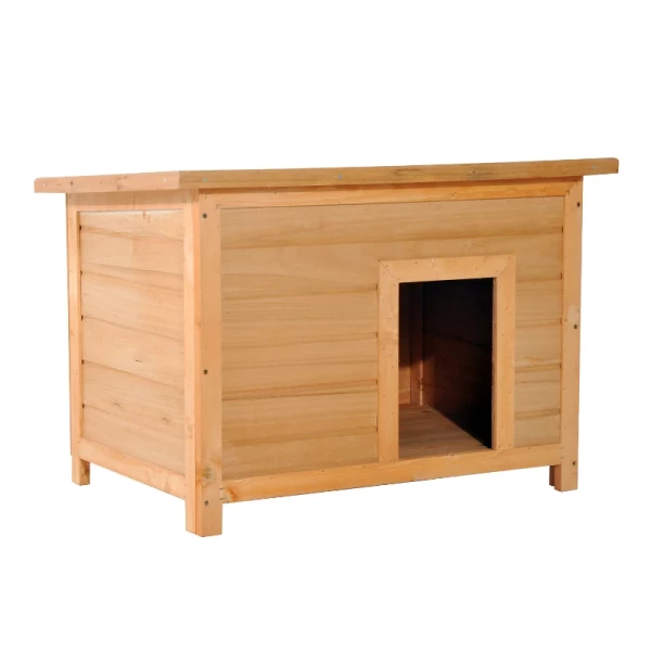  Kennel Hondenhok Hondengrot Hut Voor Honden Katten Dak Dennenhout 82 X 58 X 58 Cm 7