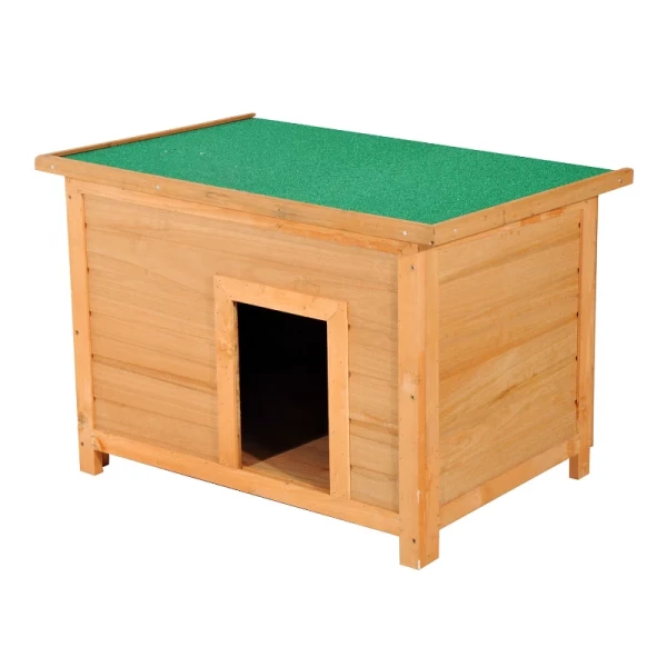 Kennel Hondenhok Hondengrot Hut Voor Honden Katten Dak Dennenhout 82 X 58 X 58 Cm 1