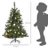 ® Kerstboom Met Decoratie 80/120 LED's 307 Punten Ø75 X 120H Cm 3