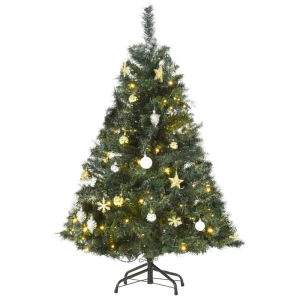 ® Kerstboom Met Decoratie 80/120 LED's 307 Punten Ø75 X 120H Cm 1