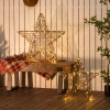  Kerstverlichting, Set Van 2 Kerststerren, 160 LED's, Weerbestendig, Metaal, 80 X 30 X 80cm 2