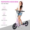  Kick Scooter, Step Voor Kinderen, Met Handrem, Standaard, 12 Inch Wielen, Vanaf 5 Jaar, Staal, Roze 120 X 52 X 88 Cm 4