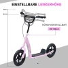  Kick Scooter, Step Voor Kinderen, Met Handrem, Standaard, 12 Inch Wielen, Vanaf 5 Jaar, Staal, Roze 120 X 52 X 88 Cm 5