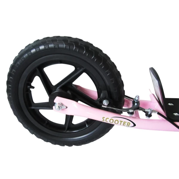  Kick Scooter, Step Voor Kinderen, Met Handrem, Standaard, 12 Inch Wielen, Vanaf 5 Jaar, Staal, Roze 120 X 52 X 88 Cm 8