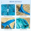 ® Kinder Campingstoel Met Parasol Opvouwbare Strandstoel Voor 1-3 Jaar Brau 5