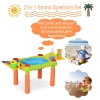  Kinder Zand En Water Speeltafel, Moddertafel, Kinder Buitenspeeltafel, Buiten Kinder Zandtafel Met 16 Stuks. Accessoires, Speeltafel, Strandspeelgoed, Vanaf 3 Jaar, PP, 99,5 X 49 X 48 Cm 5