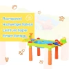  Kinder Zand En Water Speeltafel, Moddertafel, Kinder Buitenspeeltafel, Buiten Kinder Zandtafel Met 16 Stuks. Accessoires, Speeltafel, Strandspeelgoed, Vanaf 3 Jaar, PP, 99,5 X 49 X 48 Cm 6