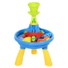  Kinder Zand- En Watertafel Speeltafel Speeltafel Outdoor Kinderzandtafel Met 21 Stuks. Accessoires, Waterpark, Babyspeelgoed Vanaf 3 Jaar, PP, Kleurrijk, 46 X 46 X 72 Cm 1