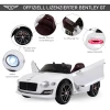  Kinderauto Bentley GT Gelicentieerd Kindervoertuig Elektrische Auto Met Afstandsbediening 2 X 390 Motoren Kinderen Wit 108 X 60 X 43 Cm 5