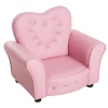  Kinderbank Kinderfauteuil Prinses Minibank Kinderkamerbank Hartvormig Roze L59 X B41,5 X H49 Cm 1