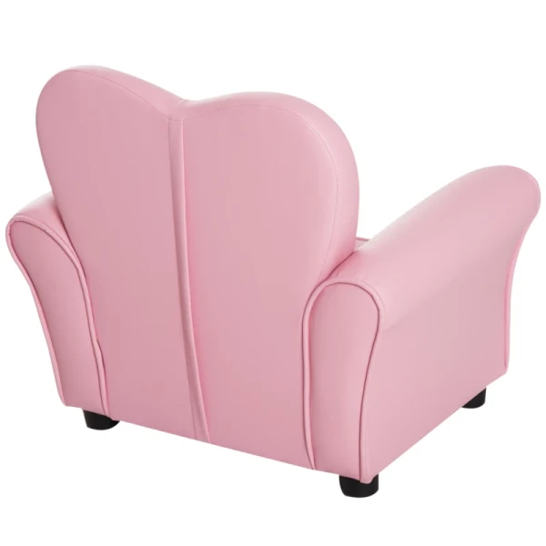  Kinderbank Kinderfauteuil Prinses Minibank Kinderkamerbank Hartvormig Roze L59 X B41,5 X H49 Cm 9