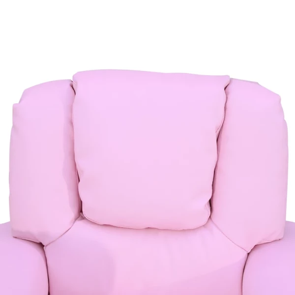  Kinderfauteuil, Minifauteuil, Kinderbank Voor 3-6 Jaar, Ligfunctie, Ingebouwde Bekerhouder, Roze, 62 X 56 X 69 Cm 9