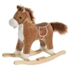  Kinderhobbelpaard Baby Schommeldier Paard Met Dierengeluiden Speelgoedhandvatten Voor 36-72 Maanden Pluche Bruin 65 X 32,5 X 61 Cm 11